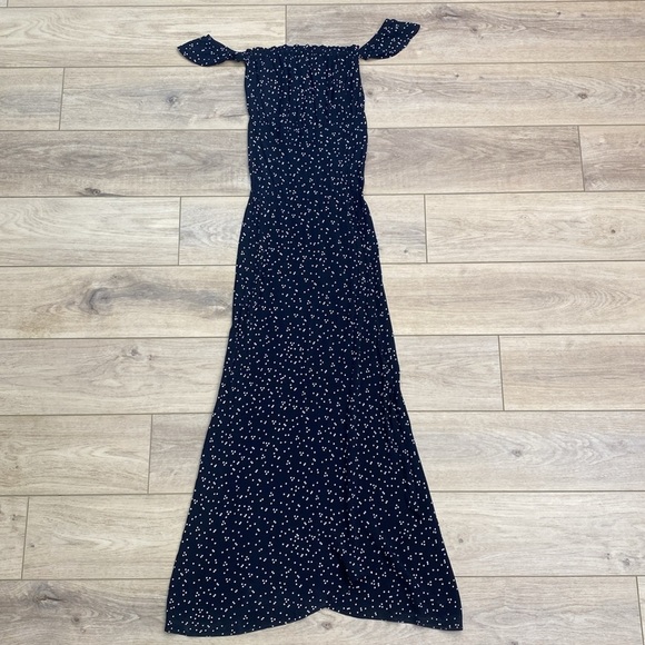 Flynn Skye |‎ Bella | Off the Shoulder Boho Maxi Dress Romantic polka dot - Picture 3 of 16